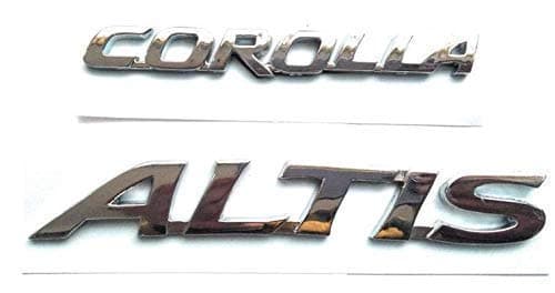 Monogram/Logo/Decals/Wraps/Sticker / 3D for Corolla ALTIS VVT-I G Model 2 PC Corolla & ALTIS Logo. Logosn506