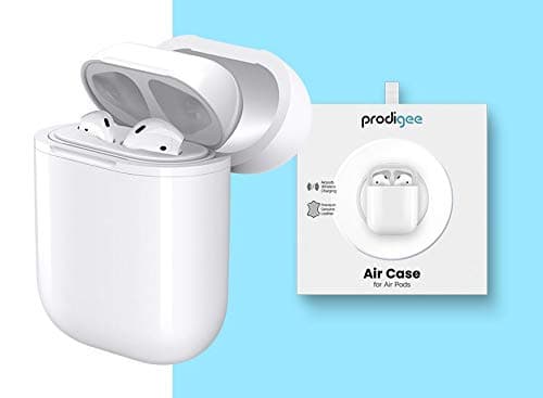 Prodigee [AirCase] White Wireless Bluetooth Charging Case for Apple AirPods