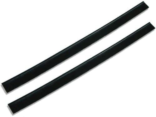 GBPro Professional Window Squeegee Stainless Wiper Rubber Replacement Blades - 2 per pack - Double sided High Grade Rubber Strip, Machine Cut - 15cm/25cm/35cm/45cm - Window Cleaning Equipment