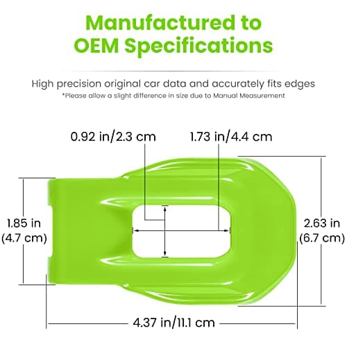 E-cowlboy Hood Latch Lock Catch Brackets Cover for 2018-2024 Jeep Wrangler JL JLU Unlimited Sports Freedom Sahara Rubicon Gladiator JT 2-Door & 4-Door Exterior Accessories Decoration (Green 2PCS)