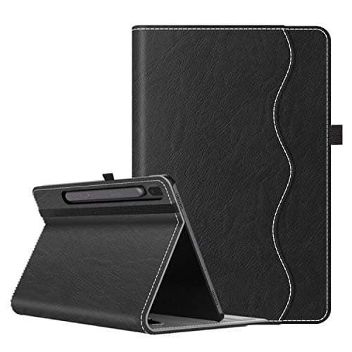 VORI Case for Galaxy Tab S6 10.5, Support S Pen Wireless Charging, Multi-Angle Viewing Smart Cover with Auto Wake/Sleep and Hand Strap for Samsung Tab S6 Model SM-T860/T865/T867 2019 Release, Black
