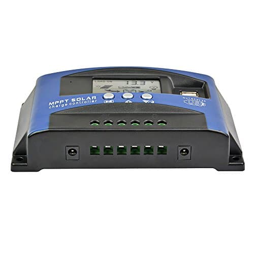 AOSHIKE 30A MCU Solar Charge Controller with LCD Display,New MPPT Technical Maximum Charging Current Multiple Load Control Modes