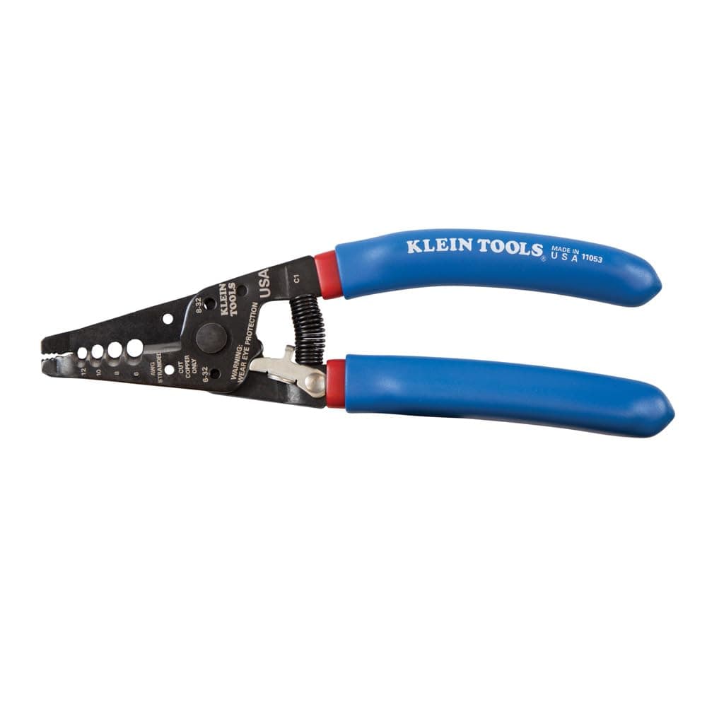 Klein Tools 11053 Klein-Kurve Wire Stripper and Cutter for 6-12 AWG Stranded ...