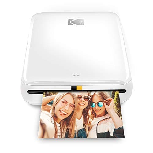 Zink Kodak Step Printer Wireless Mobile Photo Printer Zero Ink Technology & Kodak App for iOS & Android (White) Gift Bundle