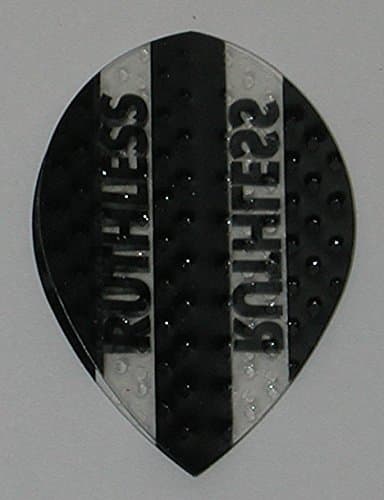 US Darts 3 Sets (9 Flights) Xtra Strong Ruthless Black Pear Shape Flights - Dimplex Style