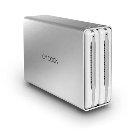 ICY DOCK Tool-less 3.5" SATA III HDD USB 3.0 External RAID Drive Enclosure - ICYRaid Dual Bay MB662U3-2S R1