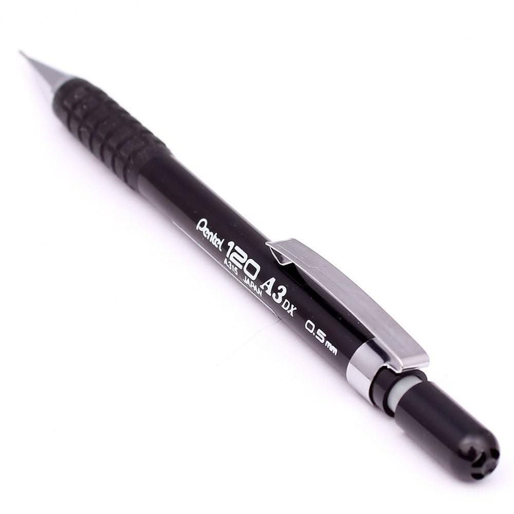 Mechanical 120 A3 Drafting Pencil, 0.5 mm Tip Size, Black