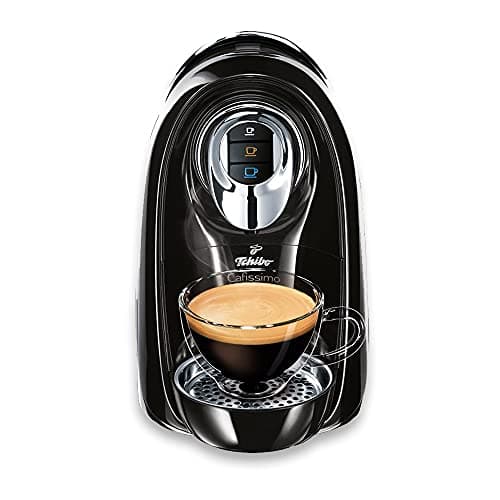 Tchibo Cafissimo Compact Capsule machine (590 Watt, 1,2 Litre Water tank) for Coffee, Espresso and Caffè Crema, Deep Black