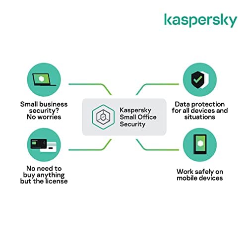 Kaspersky Small Office Security Standard Latest Version | 15 Devices, 15 Mobiles, 2 Server | 1 Year | Email Delivery in 1 Hour