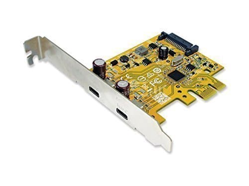 SUNIX IT 2-Port USB 3.0 PCI Express Gen2 X1 (Type-C) (W/Regular Height & LP) (USB2302C)