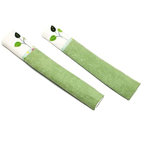 Chenhon Fridge Handle Cover-Catches Drips,Door Cloth Protector,(1 Pair) (Green)