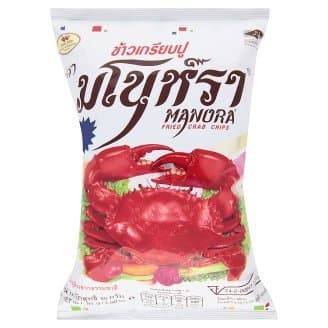 Manora Fried Crab Chips 85g. (Pack of 3)