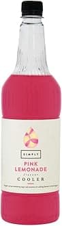 Pink Lemonade Cooler, Suitable for Vegans, Beverage Syrup for Cocktails, Mocktails & Lemonades (1 Litre)