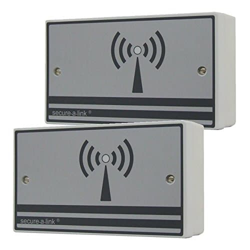 Hoyles WLR121KIT Secure-A-Link Wireless Relay Transmitter/Receiver System, 12 V, White