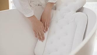 Full Body Bath Pillow for Bathtub, Thick Bathtub Cushion with Laundry Bag, Luxury Tub Pillow for Bath for Headrest Neck and Back Support Gray 60" x 16"