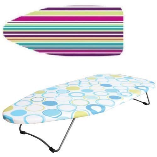 Ironing board IRONWORX FOLDING METAL SPACE SAVING TABLE TOP COVER 73CM X 30CM STRIPE