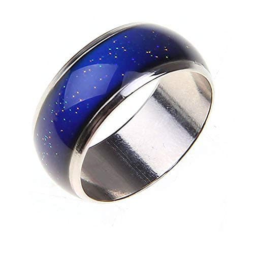 Stainless Ring Changing Color Mood Rings Feeling/Emotion Temperature Ring Wide 6Mm Smart Jewelry Factor
