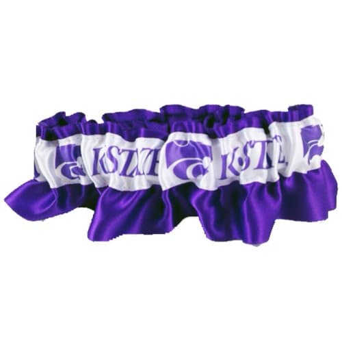 Kansas State Satin Garter - Purple