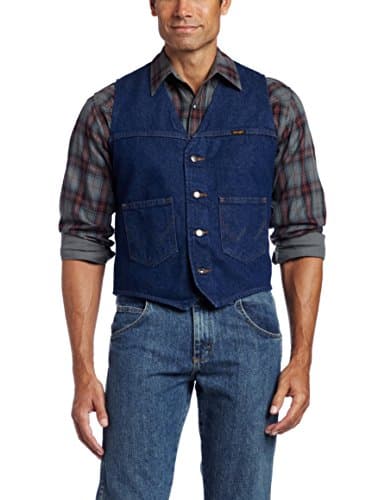 Wrangler Men's Unlined Denim Vest VEST (pack of 1)