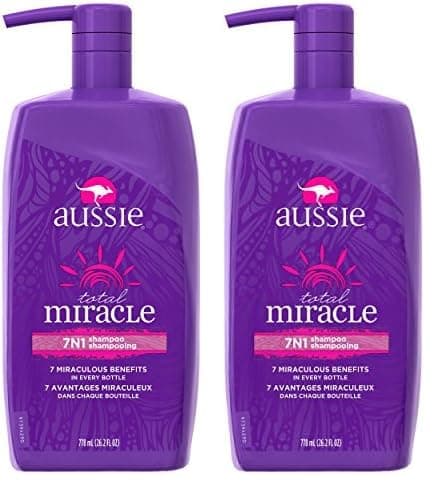 Aussie Total Miracle Collection 7N1 Shampoo 26.2 fl oz (Pack of 2)