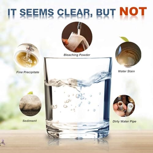 Membrane Solutions 5 Micron Sediment Water Filter Replacement Polypropylene Cartridge 20" x 2.5" for Whole House Filter System - 6 Pack