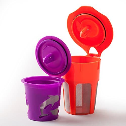 Reusable Carafe and Single-serve Filter (Bundle) - Refillable Keurig Coffee Filter - Compatible with Keurig 2.0 Brewers (K200, K300, K400, K500 Series)