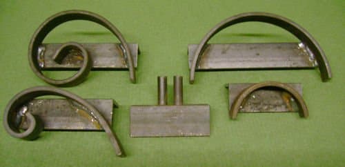 Set of 5 Wrought Iron Scroll Jig Set,Scroll Former Bending Make Your own Scrolls