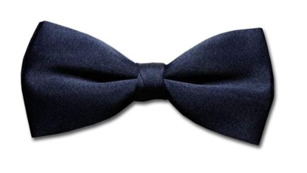 BOWTIE Solid Navy BLUE Men's Bow Tie Tuxedo Ties BowTies