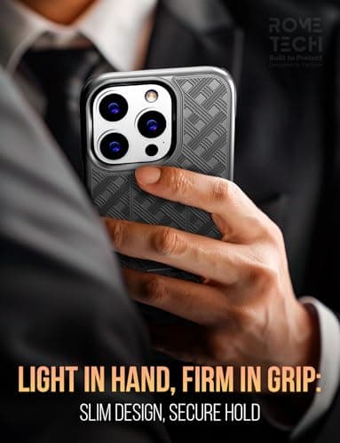 Designed for iPhone 16 Pro Case with Belt Clip Holster - Kickstand Cover Phone Case - Black