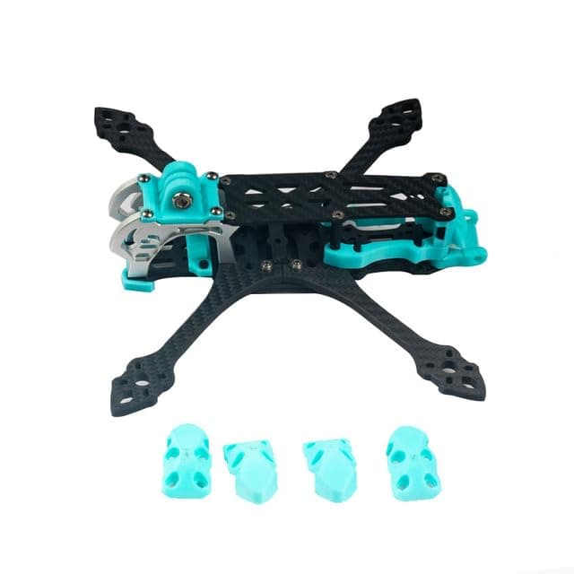 AEPRO - RC STEELE 3 inch 4 inch CROSSs machine frame Huafei Mustache ImpulseRC APEX for Fpv Quadcopter Racing Ԁrопе (Standard Black)
