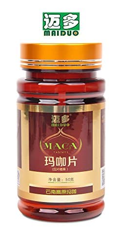 MaiDuo Maca Tablets, 50g per Bottle, Gelatinized for Enhanced Bioavailability (for Men)