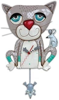 Allen Design Studios "Mouser" Kitty Cat Wall Clock
