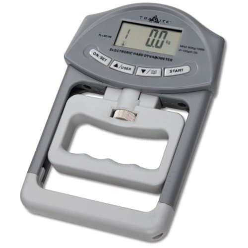 Trailite 200 Lbs / 90 Kgs Digital Hand Dynamometer Grip Strength Measurement Meter Auto Capturing Hand Grip Power by Trailite Germany