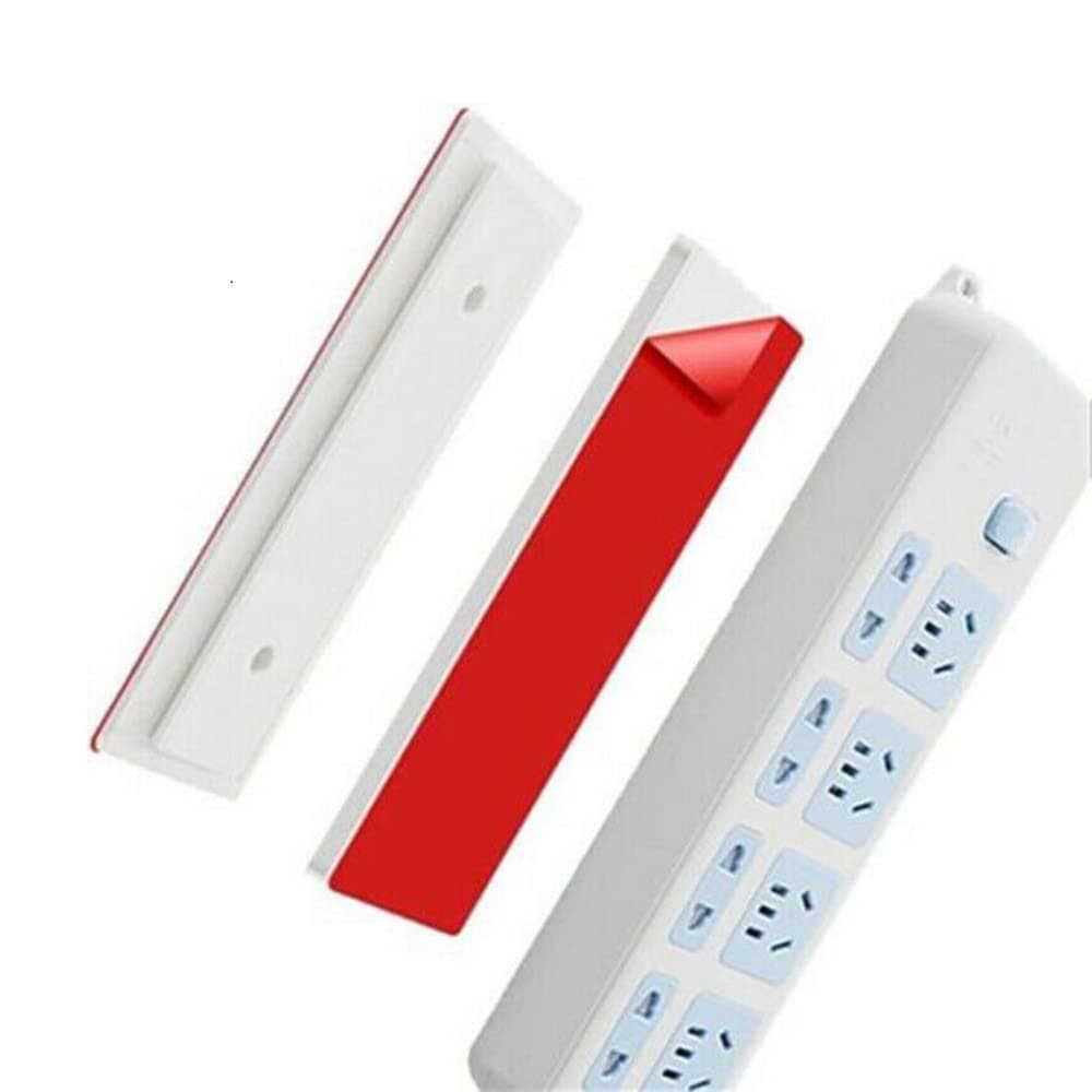Magic Plug Holder Seamless Punch-Free Adhesive Plug Sticker Wall Mount Power Strip Holder Sockets Sticker Switch Retainer
