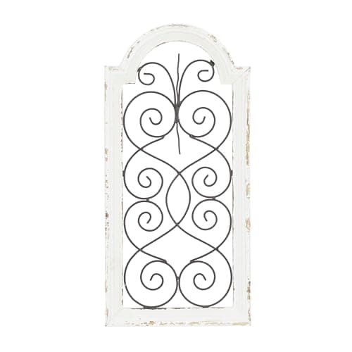 Vintage White Wood Wall Decor