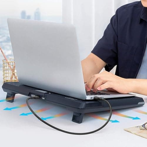 AICHESON 2 Pack Type A to Type A Male Cable for Laptop Cooling Pads - 2ft/60cm USB A to USB A Black for Laptop Cooler