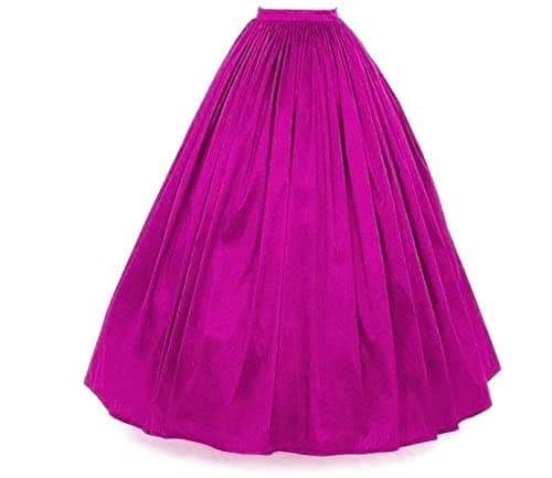 JANAK Full length long flared silk skirt