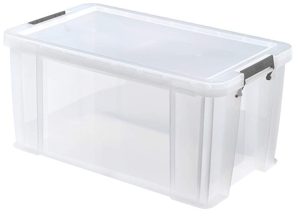 54L Allstore Storage Box, Box Colour Transparent, Box Material PP (Polypropylene), Box Type General Purpose Storage, External Depth - Imperial 25.19", External Depth - Metric 640mm, External Height -