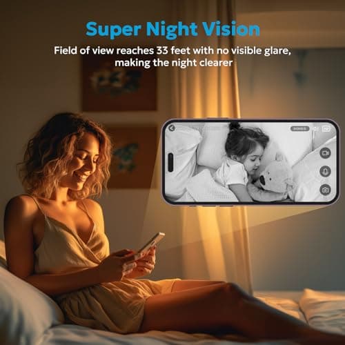 owltron 2K Indoor Camera, Home Security Camera for Baby & Elder, Motion Detection, Night Vision, 2-Way Talk WiFi Camera Wireless, Baby Monitor Works with APP & Alexa- 2 Pack