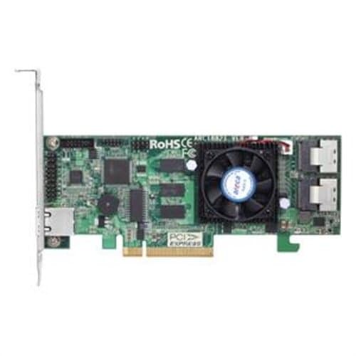 Areca ARC-1882i Controlado RAID – RAID controller (SAS/SATA PCI Express x8; half-height (Low-Profile), 0, 1, 3, 5, 6, 10, 30, 50, 60, JBOD, 1E, 1024 MB, DDR3)