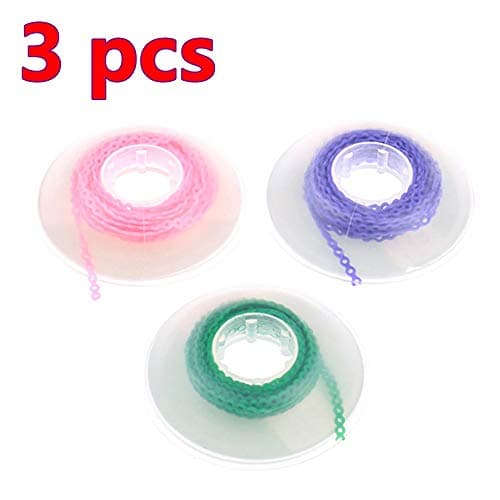 Dental Orthodontics Elastic Ultra Power Chains Rubber Spool Continuous Type Size Teeth Care 15 Feet 3 Pcs