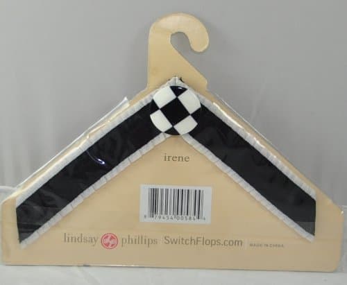 Black & White Lindsay Phillips SwitchFlops Straps - Small S (Fits sizes 5-6) - IRENE