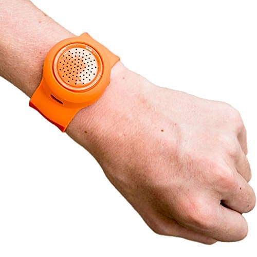 Jambanz 2.0 Wireless Water Resistant Rechargeable Bluetooth 4.0 Portable Silicone Slapband Speaker with Mic - Tangerine/Orange