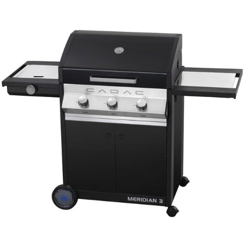 Cadac Meridian 3 Burner With Side Burner - Black