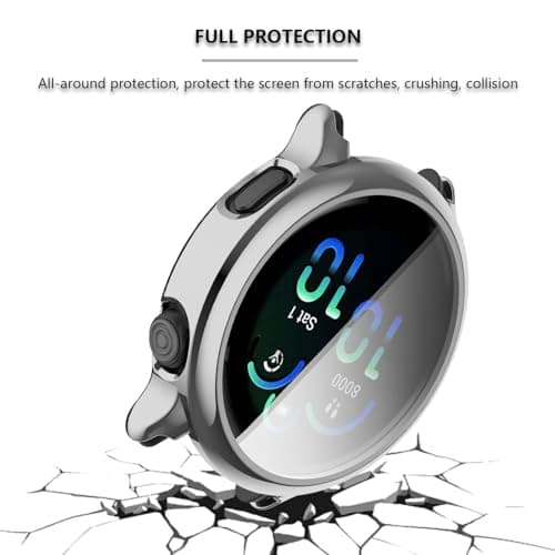 [3-Pack] Screen Protector & Case Compatible with Garmin Vivoactive 6, Soft TPU Plated Case All-Around Protective Screen Full Cover Bumper Compatible for Vivoactive 6 Smart Watch