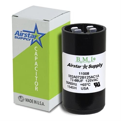 PMJ72 / BMI Replacement Motor Start Capacitor 72-88 MFD 110 125 Volt