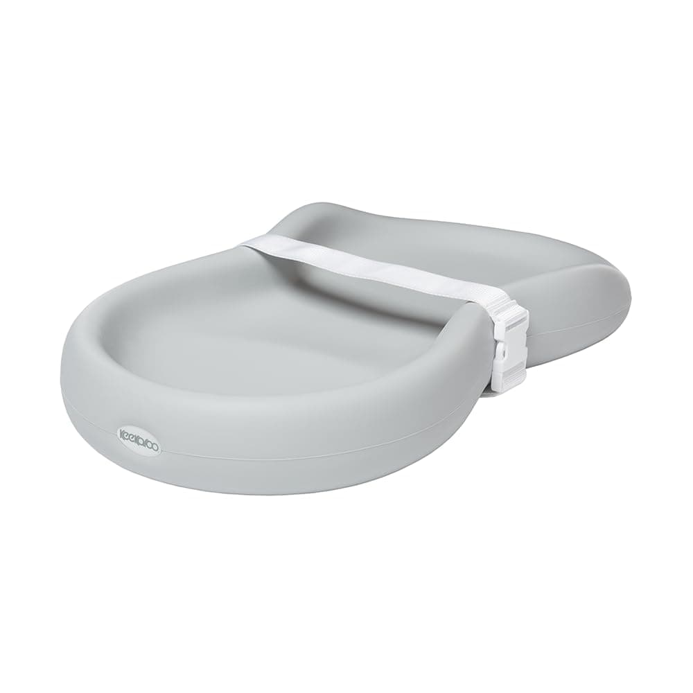 Peanut Changer Grey – the Original - Easy-to-Clean Changing pad and the only Shell Over Foam, Fully Water Repellant