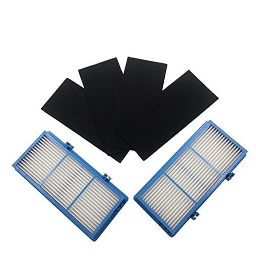GreenR3 2-Pack Replacement HEPA Air Filter Kit For Holmes AER1 Total Air Fits HAPF30AT HAPF30AT4 HAP242 HAP412 HAP422 Bionaire BAP260 BAP815 BAP520 BAP825 Include 2xHEPA Filters + 4xCarbon Pre-Filters