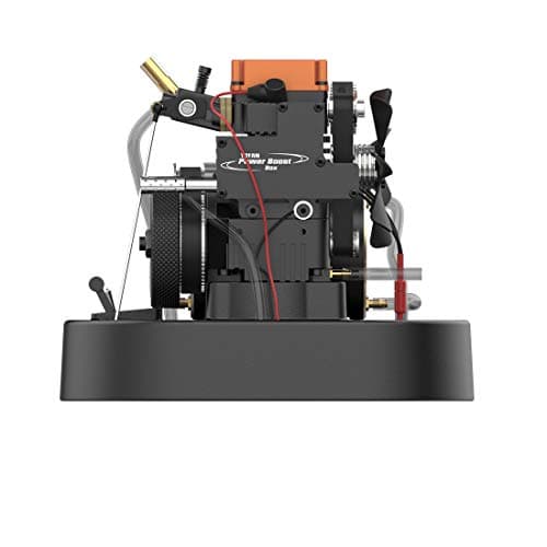 Yamix 4 Stroke Methanol Engine RC Engine Toyan Engine DIY Engine Motor with Base Fuel Tank Throttle Push Rod Set for 1:10 1:12 1:14 RC Car Boat Airplane (FS-S100AS)