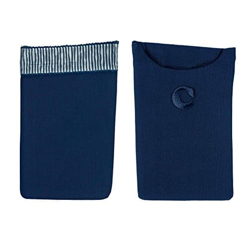 THE ESSENTIAL FOR ESSENTIAL THINGS - Card case for the jacket's top-pocket adornment (Light Blue)